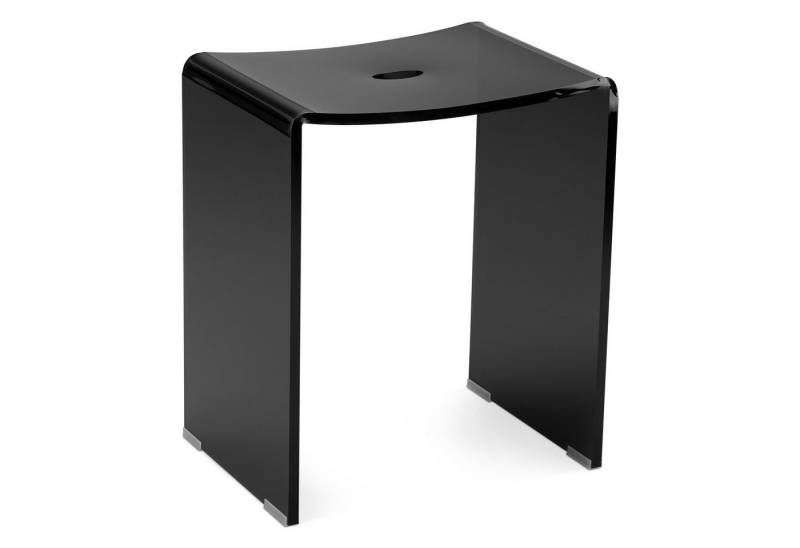 Navaris Fußhocker Duschhocker aus Acryl 43,5x37x28cm - Badhocker Badezimmer Stuhl (1 St) von Navaris