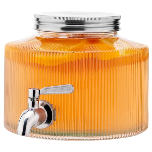 Navaris Getränkespender mit Zapfhahn - Bowle Gefäß mit Deckel - Getränkespender Glas mit Zapfhahn - Wasserspender Glas - Limonadenspender - Saftspender - 2,7 Liter Navaris Getränkespender mit Zapfhahn - Bowle Gefäß mit Deckel - Getränkespender Glas mit Zapfhahn - Wasserspender Glas - Limonadenspender - Saftspender - 2,7 Liter von Navaris