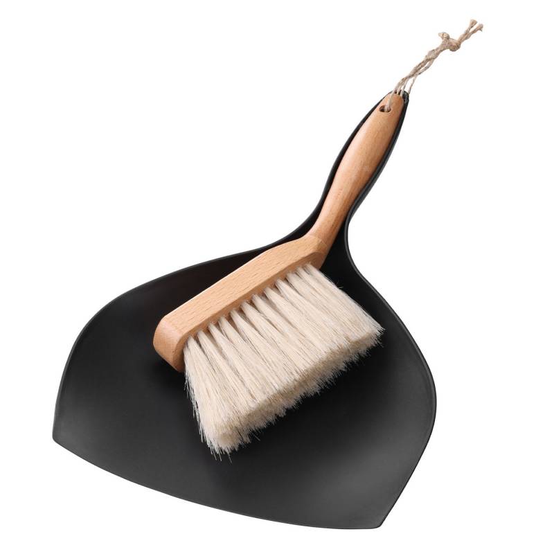 Navaris Staubbesen Kehrset aus Holz und Kunststoff - Handbesen und Schaufel (1-St) von Navaris