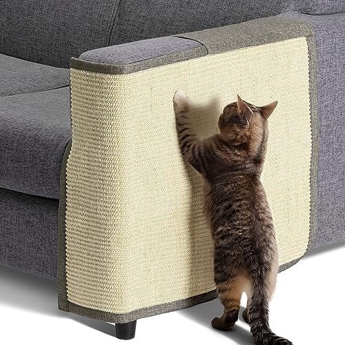 Navaris Katzen Kratzmatte Kratzschutz Sofa - Sisal Kratzteppich für Katze - Couch Katzenkratzmatte - auch für Hunde geeignet - div. Farben von Navaris