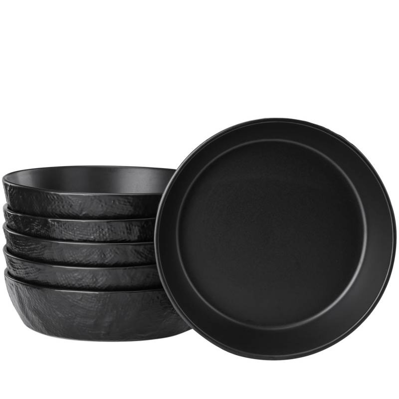 Navaris Kombiservice Pasta Schüssel Set Steingut für 6 Personen - Schüsseln 6-Teilig (6-tlg), Steingut von Navaris