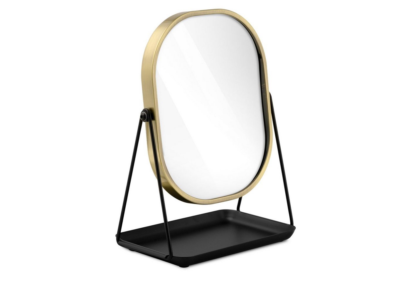 Navaris Kosmetikspiegel Schminkspiegel Tischspiegel mit Schmuckaufbewahrung - Spiegel zum (1-St) von Navaris