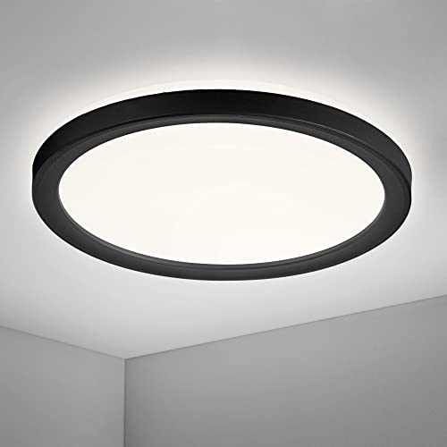 Navaris LED Deckenleuchte mit zusätzlicher Hintergrundbeleuchtung - 12 Watt - 19 x 2,8cm - 4000K - LED Deckenlampe Panel ultra flach rund Navaris LED Deckenleuchte mit zusätzlicher Hintergrundbeleuchtung - 12 Watt - 19 x 2,8cm - 4000K - LED Deckenlampe Panel ultra flach rund von Navaris