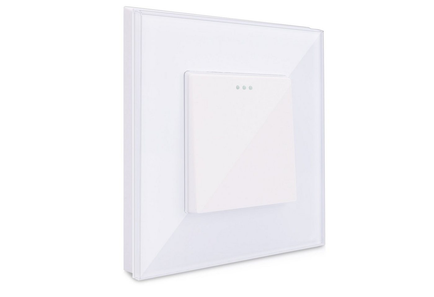 Navaris Lichtschalter Wand Kippschalter mit Glasrahmen - Design Glas Wandschalter (1-St) Navaris Lichtschalter Wand Kippschalter mit Glasrahmen - Design Glas Wandschalter (1-St) von Navaris