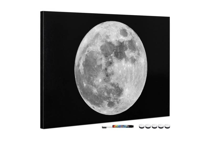 Navaris Magnettafel Magnetpinnwand Memoboard - 60x40 cm abwaschbar mit Halterung, (1-tlg) von Navaris
