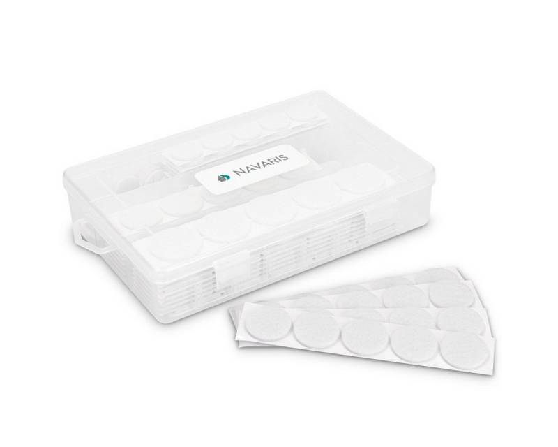 Navaris Möbelfuß Filzgleiter selbstklebend - Bodenschutz Pads 215-teilig, (215-St) von Navaris
