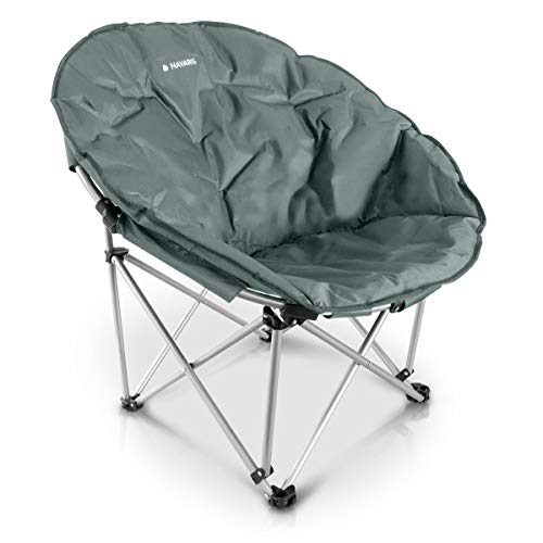Navaris Moon Chair Faltsessel rund - Camping Stuhl Outdoor Klappstuhl - Campingstuhl mit Tasche - Angelstuhl Falt Sessel - Klappsessel div. Farben von Navaris