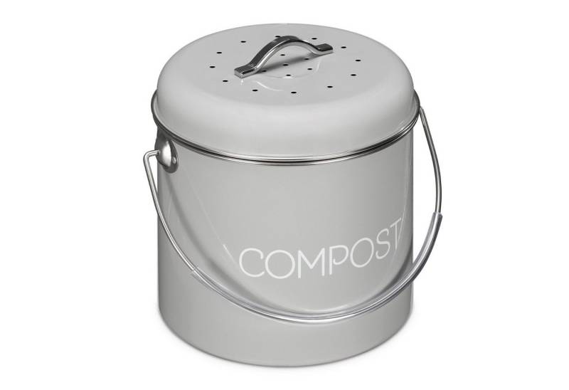 Navaris Mülleimer Navaris Komposteimer Biomüll - 3l mit Schwenkgriff & Kohlefilter von Navaris