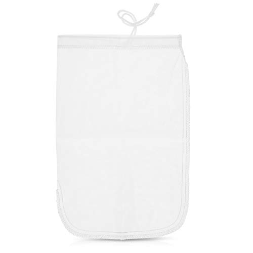 Navaris Nussmilchbeutel Passiertuch 20 x 30cm - feinmaschiges Seiher Küchensieb für z. B. vegane Nussmilch Mandelmilch Joghurt - Feinsieb aus Nylon von Navaris