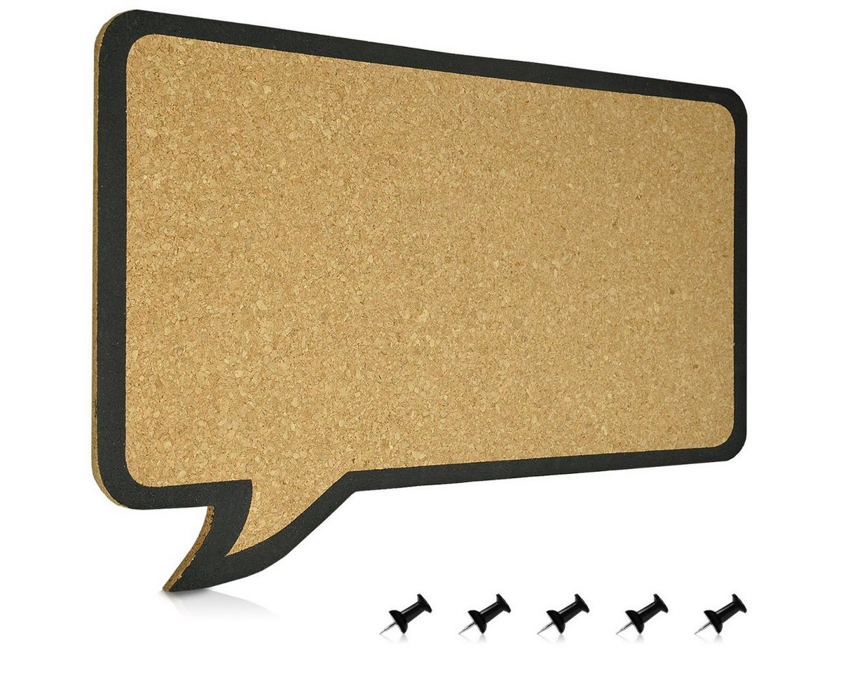 Navaris Memoboard Kork Memoboard Sprechblase - 44x29cm inkl. 5 Pins - Pin Board Korkwand, (1-tlg) Navaris Memoboard Kork Memoboard Sprechblase - 44x29cm inkl. 5 Pins - Pin Board Korkwand, (1-tlg) von Navaris