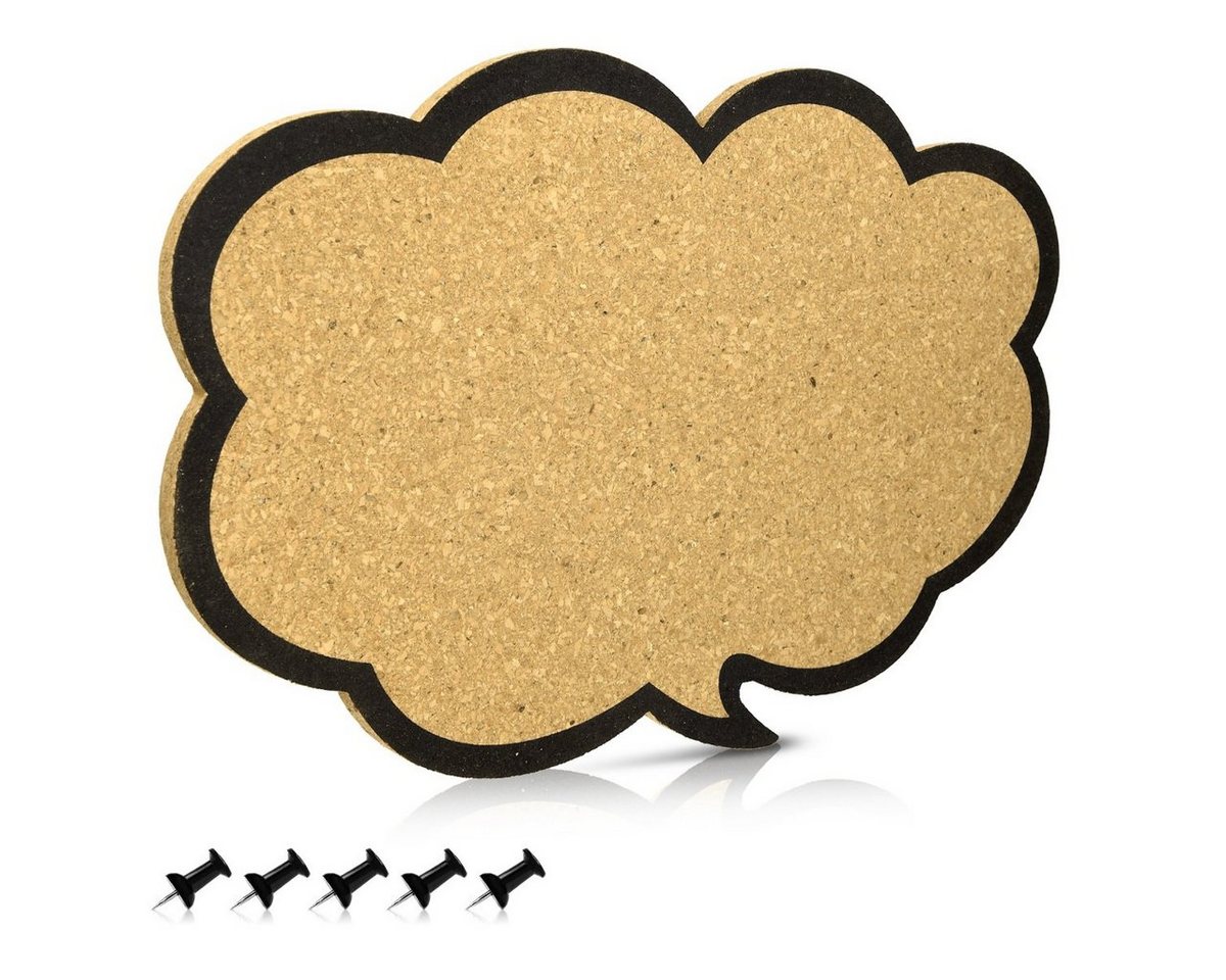 Navaris Memoboard Korkwand 44x29cm - Pinboard im Gedankenwolke Design, (1-tlg) Navaris Memoboard Korkwand 44x29cm - Pinboard im Gedankenwolke Design, (1-tlg) von Navaris