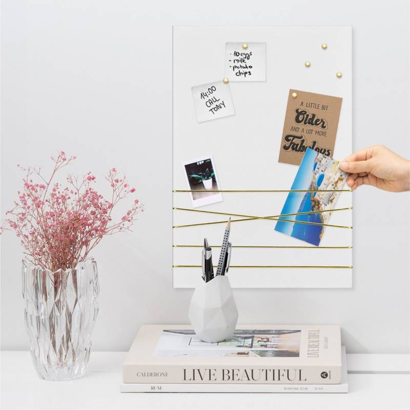 Navaris Memoboard Pinnwand Collage Fotowand aus Samt - 44x30cm Bilderhalter - Fotohalter, (1-tlg) von Navaris