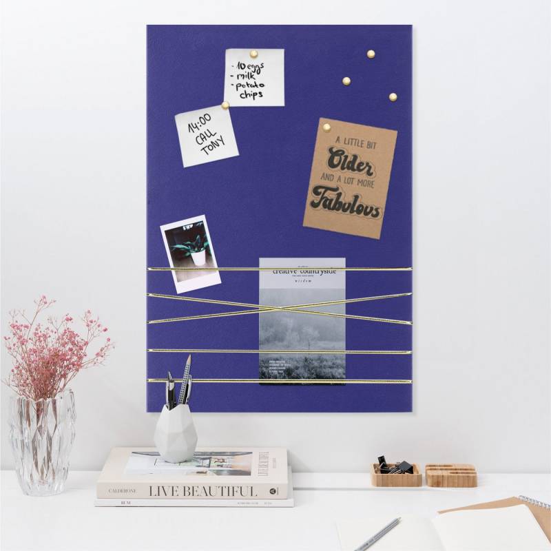 Navaris Memoboard Pinnwand Collage Fotowand aus Samt - 44x30cm Bilderhalter - Fotohalter, (1-tlg) von Navaris