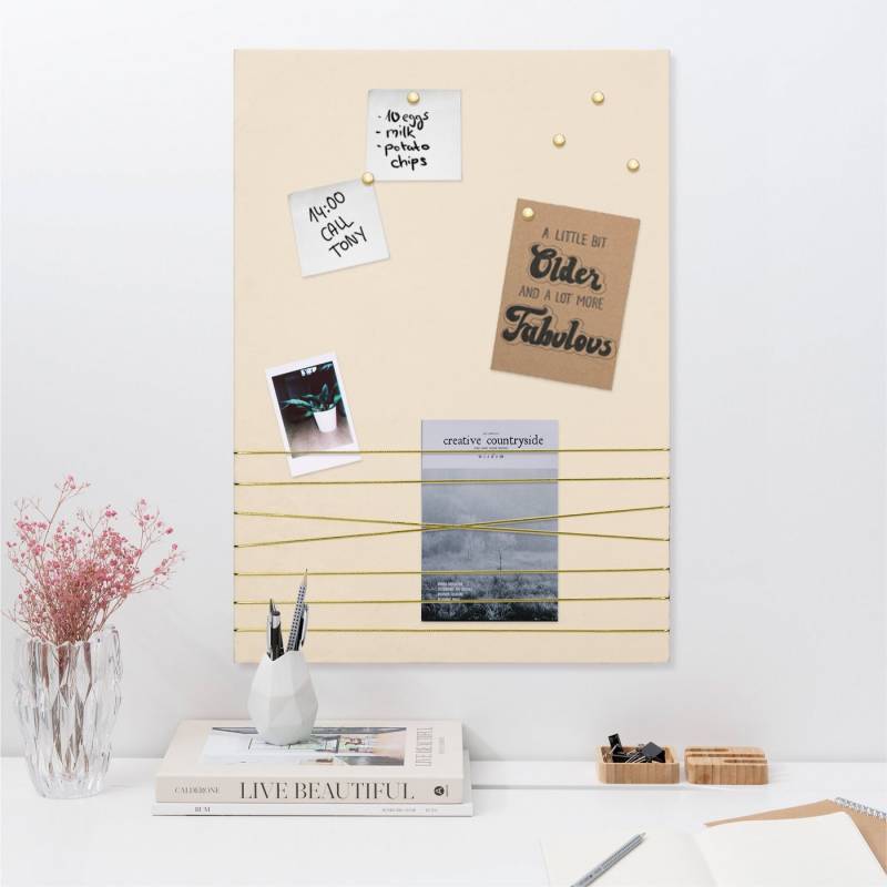 Navaris Memoboard Pinnwand Collage Fotowand aus Samt - 70x50cm Bilderhalter - Fotohalter, (1-tlg) von Navaris