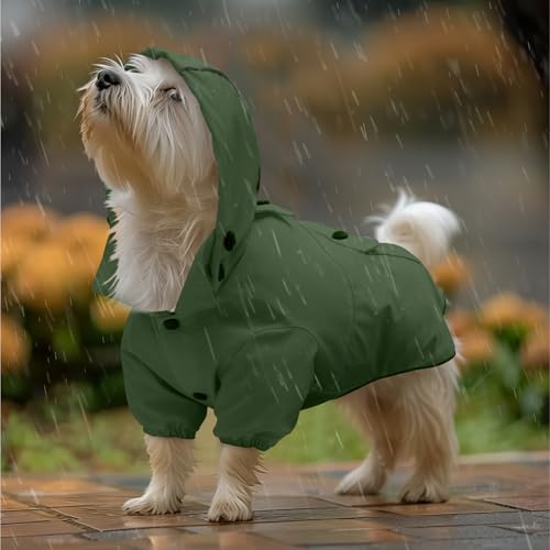 Navaris Regenmantel Regenjacke für Hunde - Regenmantel Hund wasserdicht - Hundemantel Hunderegenmantel Regencape aus PU und Polyester - Dog Raincoat - Grün - S Navaris Regenmantel Regenjacke für Hunde - Regenmantel Hund wasserdicht - Hundemantel Hunderegenmantel Regencape aus PU und Polyester - Dog Raincoat - Grün - S von Navaris