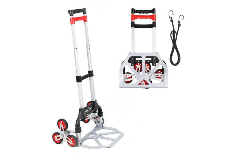 Navaris Sackkarre Navaris faltbare Alu Sackkarre mit Treppensteiger - belastbar bis 70kg, (1-St) Navaris Sackkarre Navaris faltbare Alu Sackkarre mit Treppensteiger - belastbar bis 70kg, (1-St) von Navaris