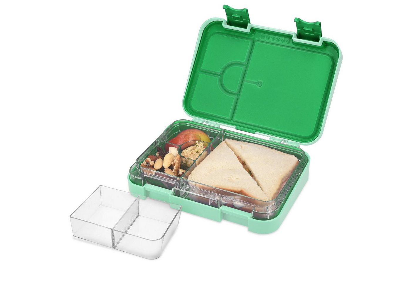 Navaris Lunchbox Bento Box Lunch Box Brotdose Vesperbox - auslaufsicher, Kunststoff, (1-tlg) von Navaris