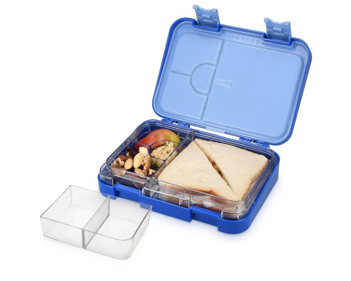 Navaris Lunchbox Bento Box Lunch Box Brotdose Vesperbox - auslaufsicher mit variablen, Kunststoff, (1-tlg) von Navaris