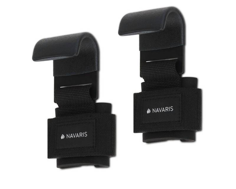 Navaris Set mit Haken für Krafttraining - Profi Kraftsport Straps Hebeband (1-tlg) von Navaris