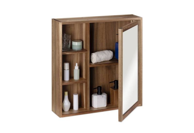 Navaris Spiegelschrank Hängender Badezimmerschrank mit Spiegel - aus Holz (1-St) von Navaris