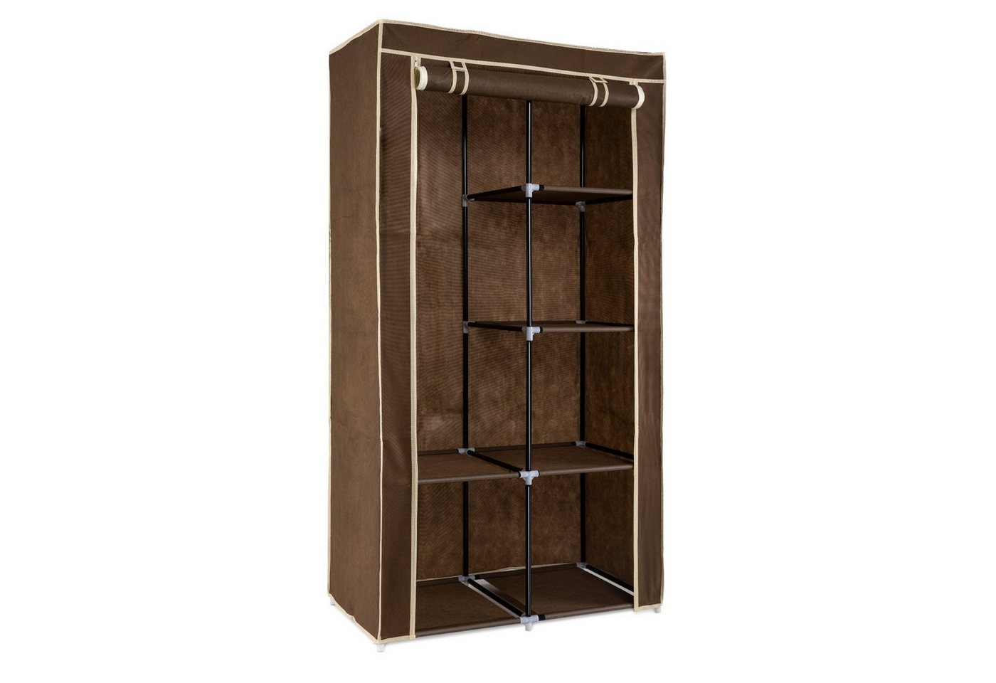 Navaris Stoffschrank Stoff Kleiderschrank - 88x170x45cm - faltbar aus Vlies (1-St) von Navaris