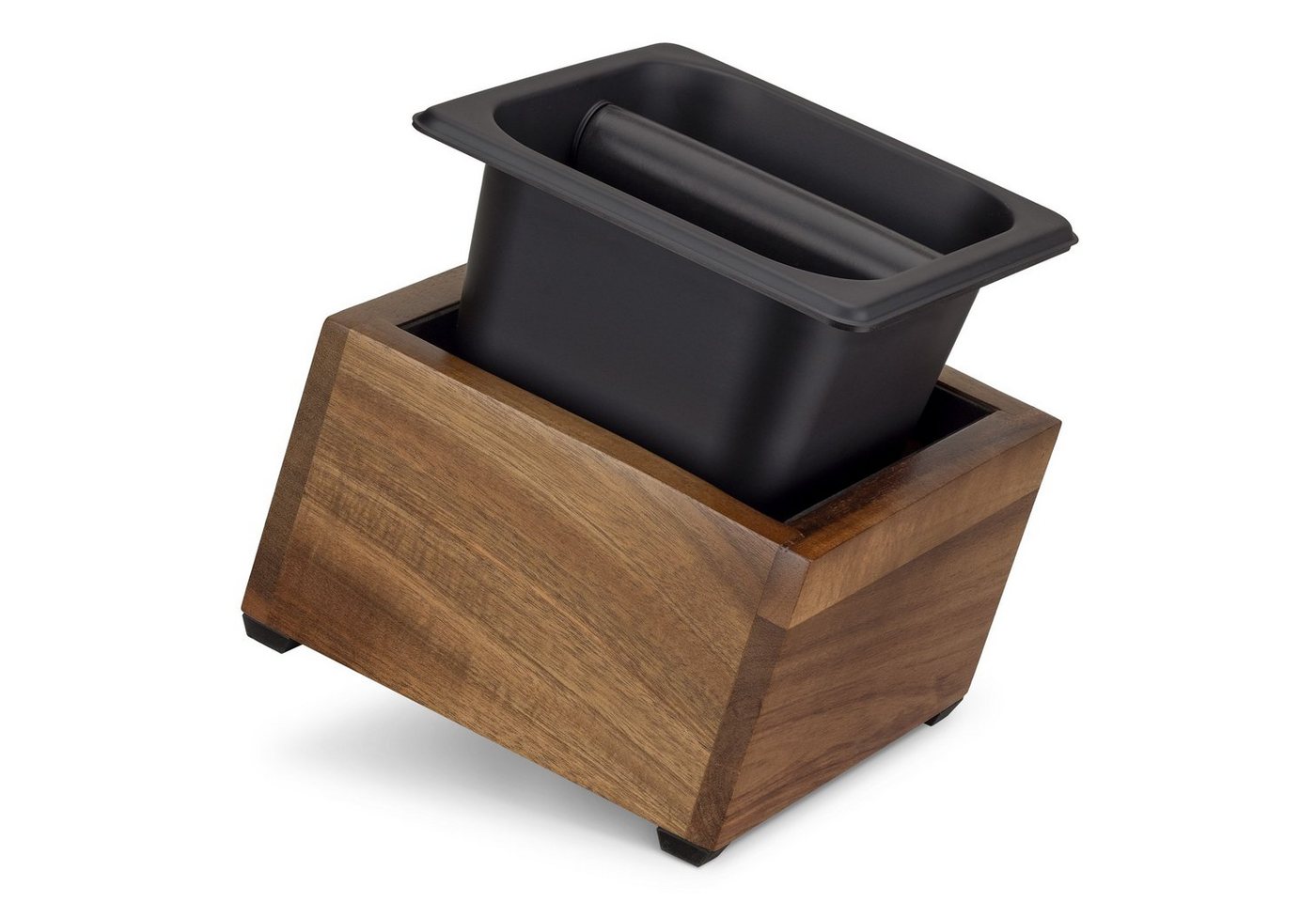 Navaris Tamper Abklopfbehälter Holz 18x17x11cm - für Siebträger - Espresso Navaris Tamper Abklopfbehälter Holz 18x17x11cm - für Siebträger - Espresso von Navaris