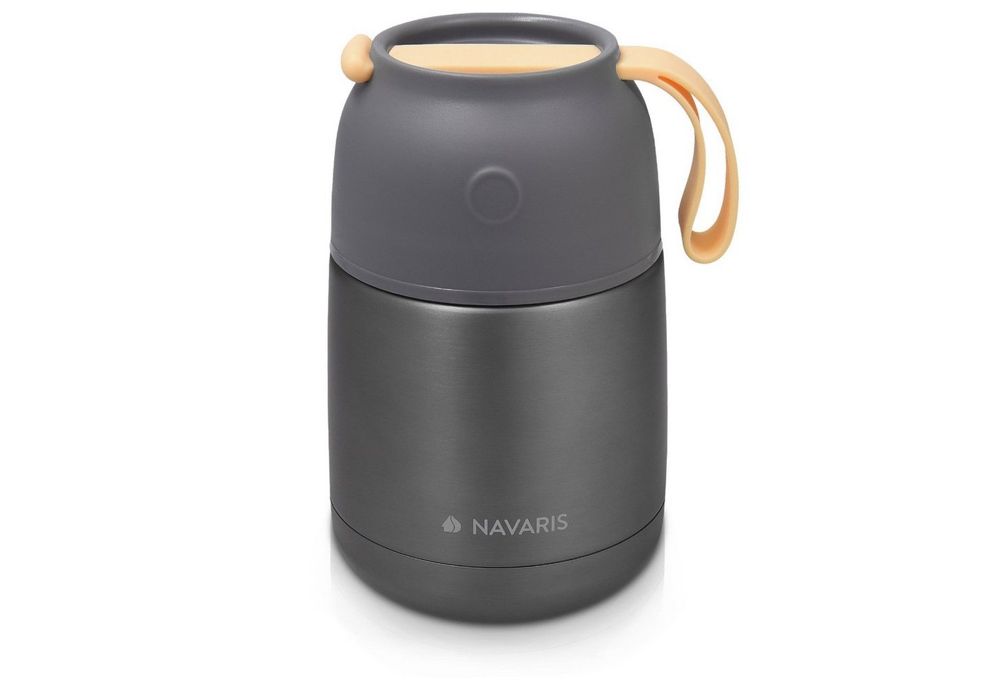 Navaris Thermobehälter 450ml Edelstahl Warmhaltebox für Essen Suppe Speisen Babybrei - Thermo, Edelstahl, (1-tlg) von Navaris