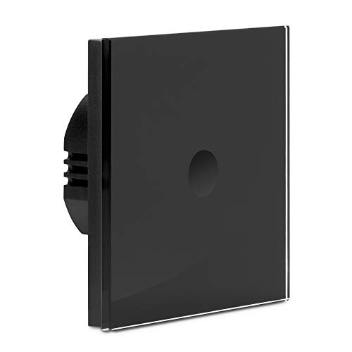 Navaris Touch Lichtschalter Wandschalter - haptische Oberfläche - Licht Berührungsschalter mit Glas Panel - Design Schalter einfach in Schwarz Navaris Touch Lichtschalter Wandschalter - haptische Oberfläche - Licht Berührungsschalter mit Glas Panel - Design Schalter einfach in Schwarz von Navaris