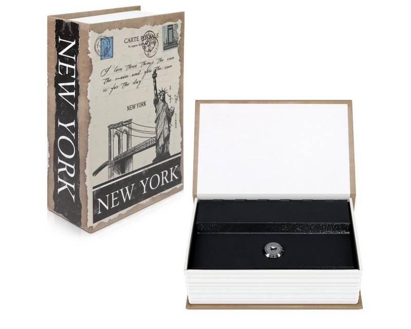 Navaris Tresor Buchtresor Versteck Größe M mit Schlüssel - Buchsafe Attrappe (1-St) von Navaris