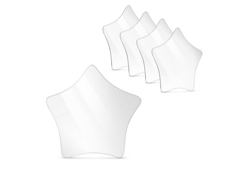 Navaris Wandspiegel 5x selbstklebende Spiegelfolie Sterne - Deko Wandspiegel für Kinder (1-St) von Navaris