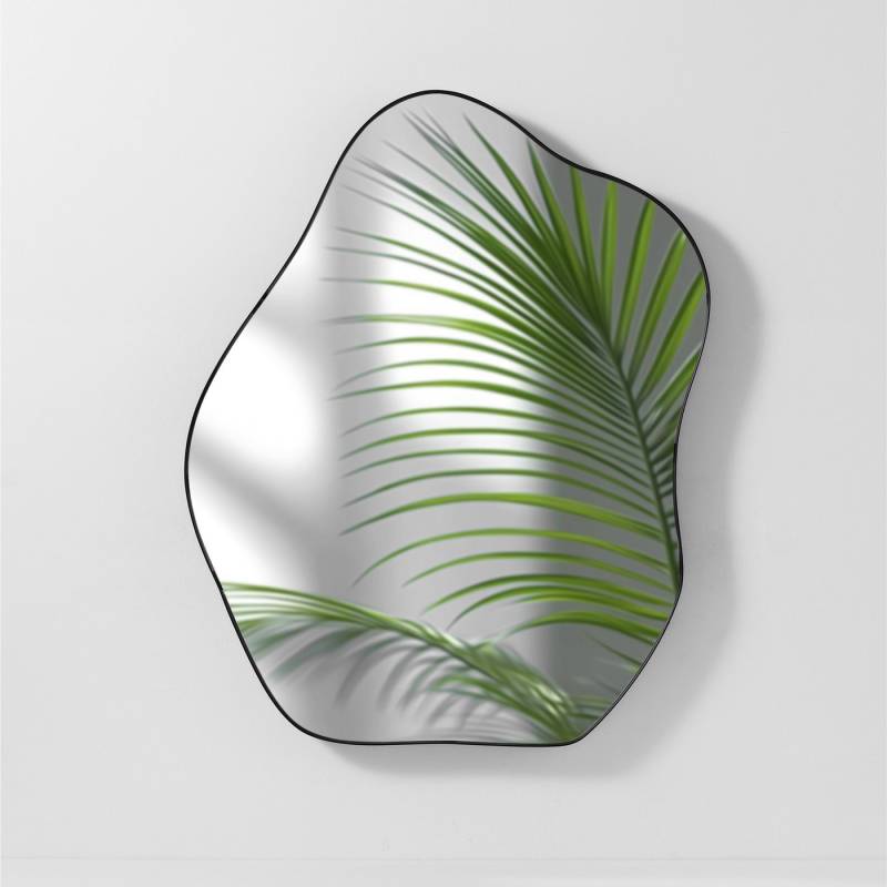 Navaris Wandspiegel Deko Wand Spiegel asymmetrisch - 55 x 43,5cm - Wandspiegel modern (1-St) von Navaris