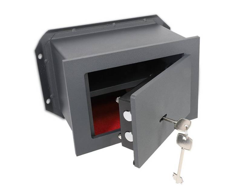 Navaris Tresor Wand Safe Tresor aus Stahl - inkl. 2 Schlüssel - 30 x 21 x 16,5 cm (1-St) von Navaris