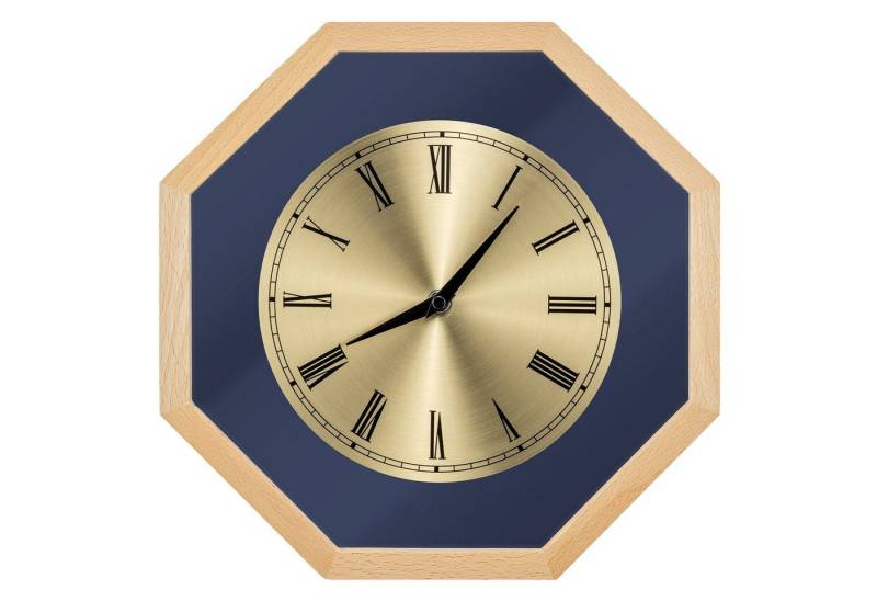 Navaris Wanduhr Analog Holz Wanduhr Quadrat Design - 30 x 30 x 3,5cm von Navaris