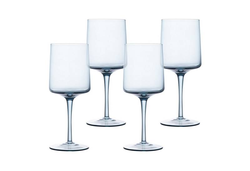 Navaris Weinglas Blau getönte Weingläser 4er-Set - Stilvolle Design-Glaswaren, Glas von Navaris