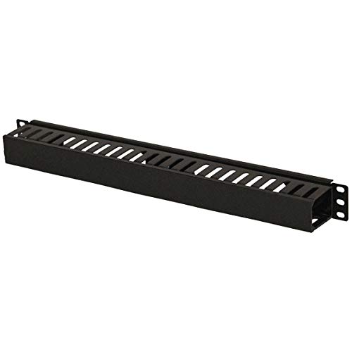 navepoint 1U Kunststoff Rack Mount Horizontal Cable Manager Duct Raceway für 48,3 cm Server Rack von NavePoint