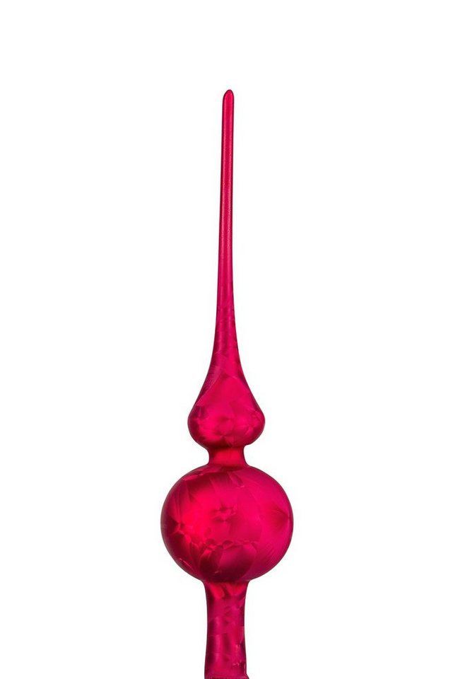 Navidacio Christbaumschmuck Weihnachtsbaumspitze Groß 35cm in "Ice Rot" von Navidacio