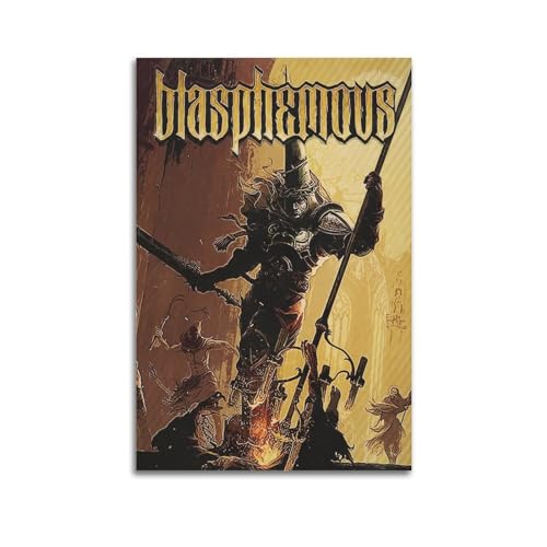 Blasphemous Game-Poster, dekoratives Gemälde, Leinwand, Wandposter und Kunstdruck, modernes Familienschlafzimmer-Dekor-Poster, 30 x 45 cm Blasphemous Game-Poster, dekoratives Gemälde, Leinwand, Wandposter und Kunstdruck, modernes Familienschlafzimmer-Dekor-Poster, 30 x 45 cm von Naviga