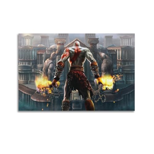 God of War Serie Spielposter Dekorative Malerei Leinwand Wandposter und Kunstdruck Moderne Familie Schlafzimmer Dekor Poster 40 x 60 cm von Naviga