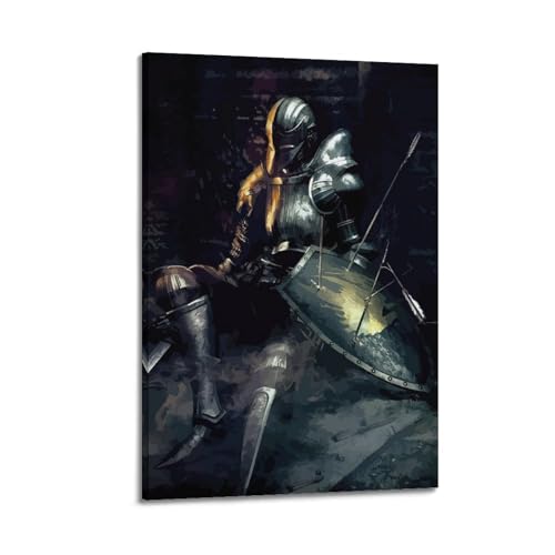 Poster, Motiv: Demon's Souls, dekoratives Gemälde, Leinwand, Wandposter und Kunstdruck, modernes Familienschlafzimmer, Dekoration, Poster, 50 x 75 cm von Naviga