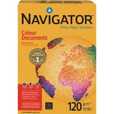Papier, A4, 120g, weiß, Pck=4000Bl, Mikro-Perforation (teilt das Papie Papier, A4, 120g, weiß, Pck=4000Bl, Mikro-Perforation (teilt das Papie von Navigator