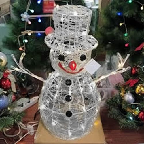 Naviluz Schneemann aus Acryl, kaltes LED-Licht, 6500 K, 60 cm von Naviluz