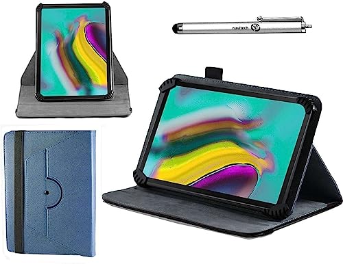 Navitech Schutzhülle mit 360° drehbarem Ständer und Eingabestift, kompatibel mit Callsky Tab Android 25,7 cm (10,1 Zoll), Blau von Navitech