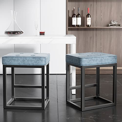 Navitoo Barhocker, Bar Hocker mit Fußstütze 2er Set, Küchenthekenhocker und stabilem Metallrahmen，120kg Belastbar für Küche/Bar/Salon/Esszimmer von Navitoo