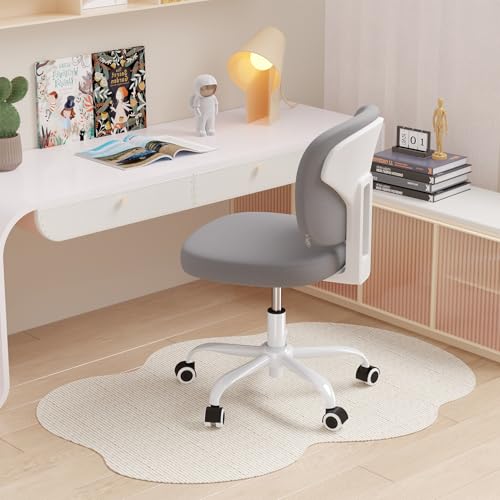 Navitoo Schreibtischstuhl Kinder, Gepolsterter Armloser Schreibtischstuhl, ergonomisch & höhenverstellbar, Rücken Kinderstuhl mit Gaslift, Home Office Kinderstuhl von Navitoo