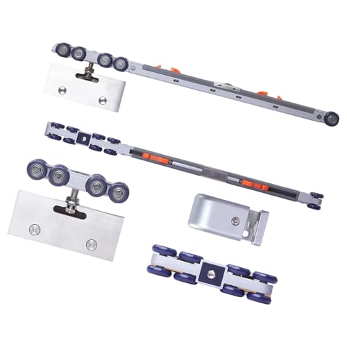 Moderne, leise Schiebetürrolle, Edelstahl, Glastür, hängendes Rad, bewegliche Türen, Schienenbeschläge, einfach zu bedienen, Badezimmer-Zimmer-Riemenscheibe von Navna
