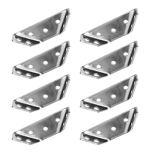 Navna 8 Stück robuste kaltgewalzte Stahl Rechte Ecke Klammern Holz Regale Rechtwinklig Ständer Unterstützung Möbel Hardware Feste Stützklammern Möbel Verbinder 90 Grad Winkelklammern von Navna