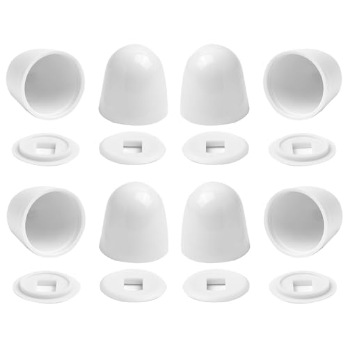 Navna 8 x WC-Sitz-Abdeckkappen, unschöne Befestigungen für moderne Badezimmer-Ästhetik, WC-Bolzenkappen Navna 8 x WC-Sitz-Abdeckkappen, unschöne Befestigungen für moderne Badezimmer-Ästhetik, WC-Bolzenkappen von Navna