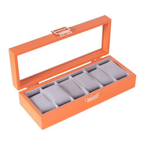 Navna Schmuckschatulle aus Leder mit verstärkten Metallbeschlägen, mehrschichtige Aufbewahrung für Armbänder, Geräte, Lederuhren, Schmuck-Organizer von Navna