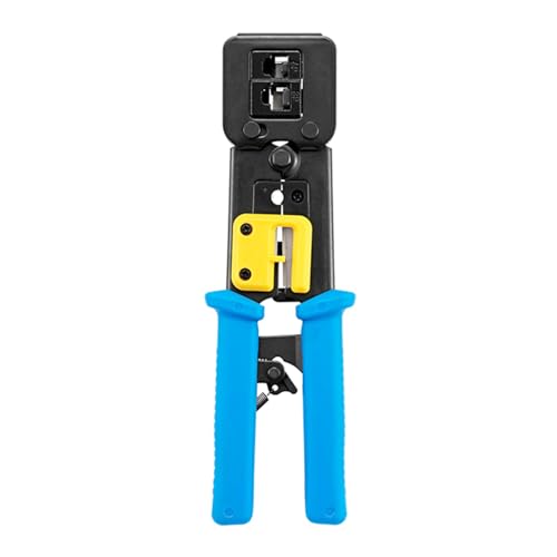 RJ45 Crimpzange Professionelle Ethernet-Crimper Ethernet-Crimping-Pass Through Steckverbinder Netzwerk Crimpen Multifunktions-Netzwerkwerkzeug von Navna