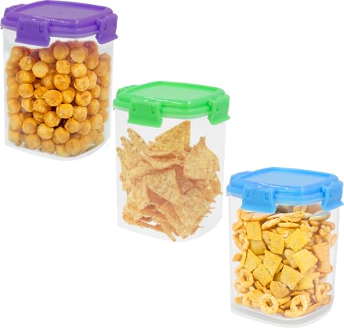 Transparente Behälter mit Clip-Verschluss, 135 ml, 3 Stück – Kunststoff-Lebensmittelbehälter mit Deckel, kleine Snackboxen, Gefrierschrankaufbewahrung, Klickverschluss für Lebensmittel – ideal für Transparente Behälter mit Clip-Verschluss, 135 ml, 3 Stück – Kunststoff-Lebensmittelbehälter mit Deckel, kleine Snackboxen, Gefrierschrankaufbewahrung, Klickverschluss für Lebensmittel – ideal für von Navoys